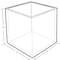 Azar Displays 7'' Deluxe Clear Acrylic Square Cube Bin for Counter, 2PK 556307-GS-2PK - alternate 2